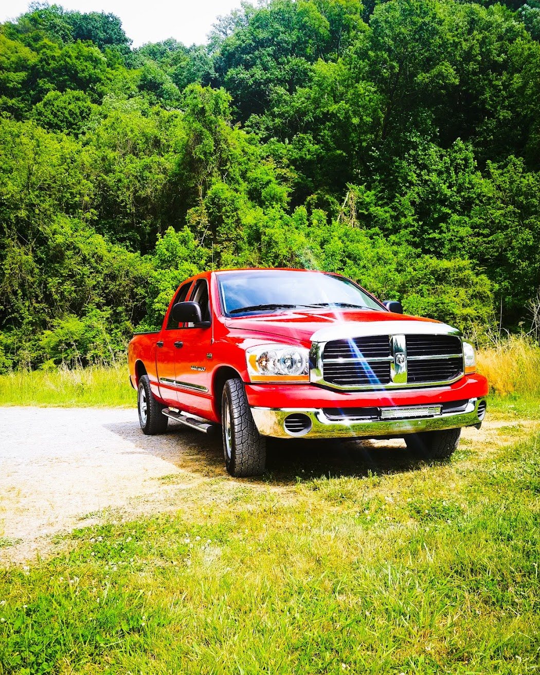 A truck serviced at Legends